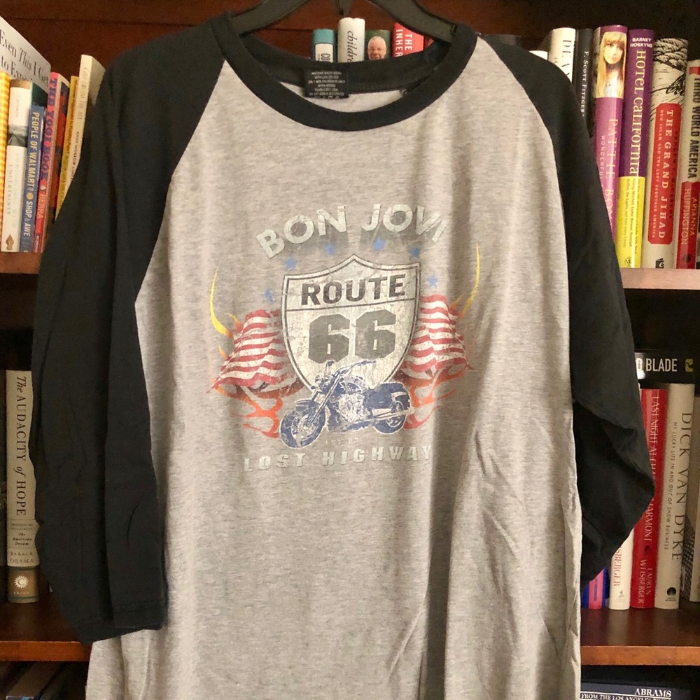 Bon Jovi Lost Highway concert raglan sleeve shirt